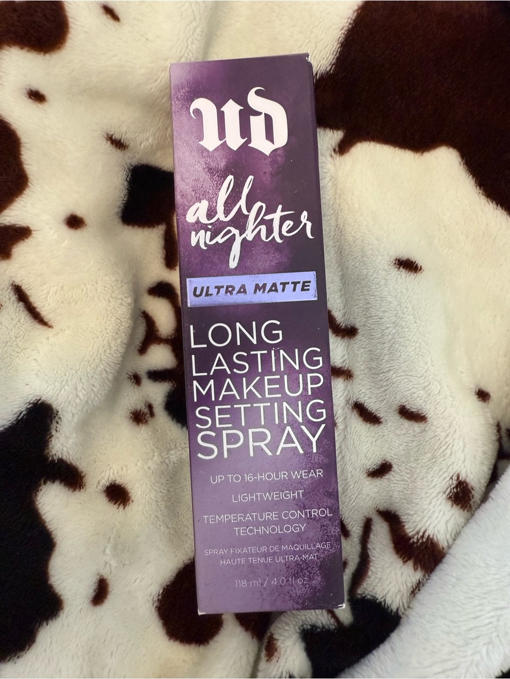 Urban Decay All Nighter Ultra Matte Long-Lasting Makeup Setting Spray — Purple